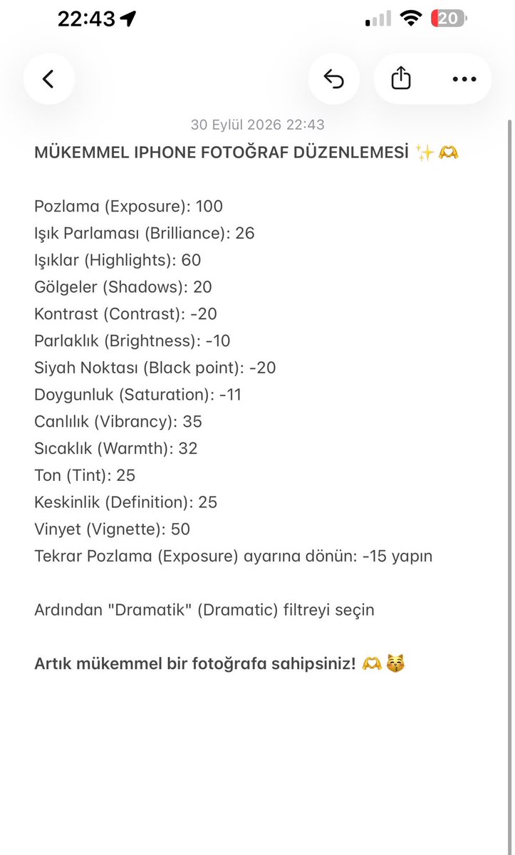 bitkinbiriisi's tweet photo. Kimsenin paylaşmadığı o gizli iPhone renk ayarı 📸