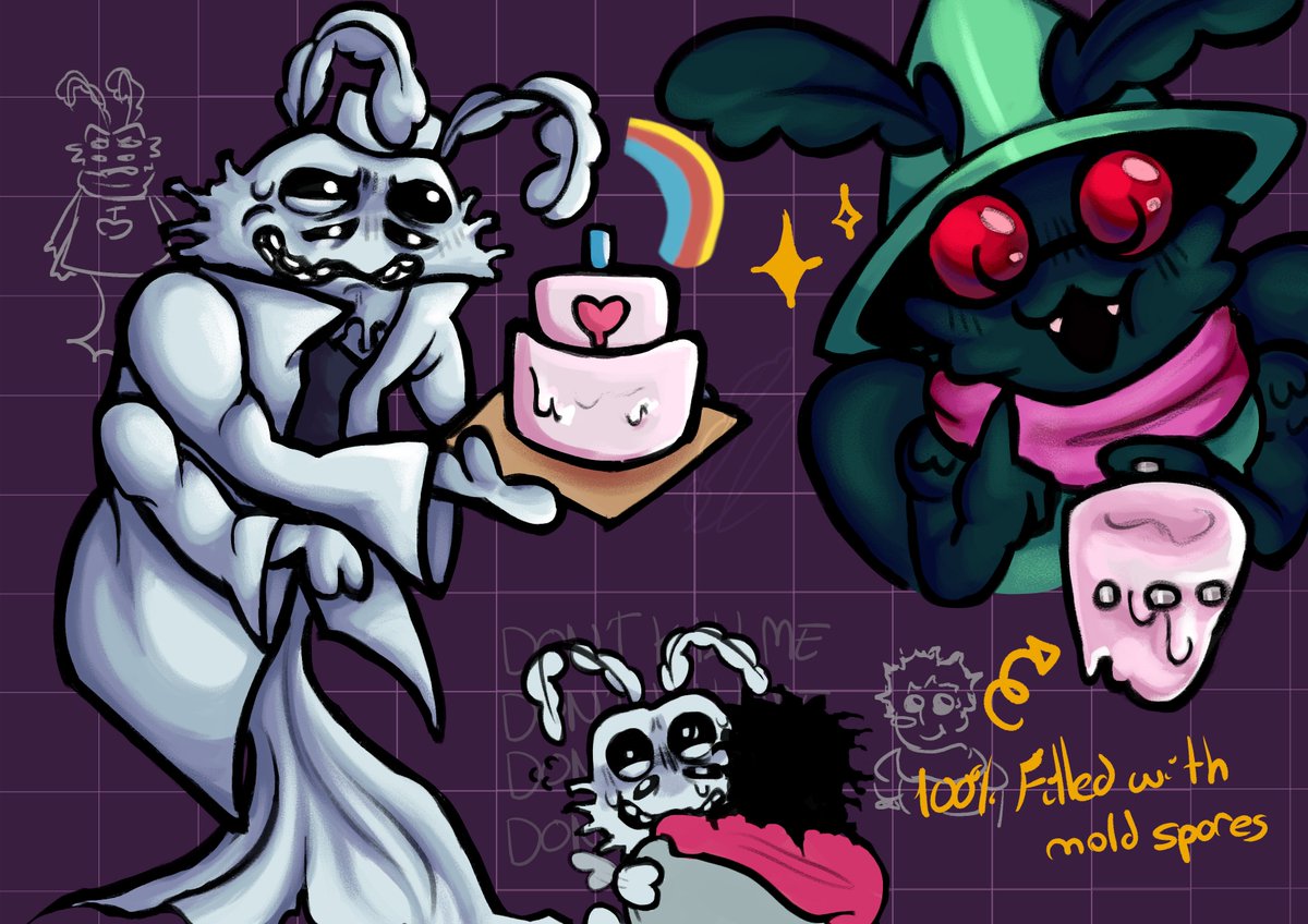 C_Bluelobster's tweet photo. Oop I forgot to also post these here, #deltarune and #lookoutside crossover art request from tumblr (1/2) https://t.co/guNazgrqzl