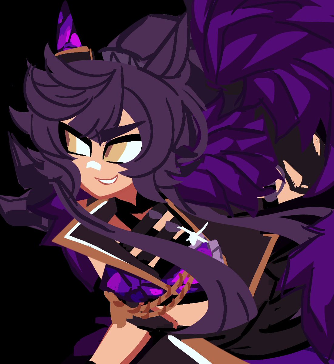 trizookaz's tweet photo. redraw of tbat brian wit support card. dont ask About my reaction when it dropped. #umamusume #ウマ娘 https://t.co/geIFbGCI7a