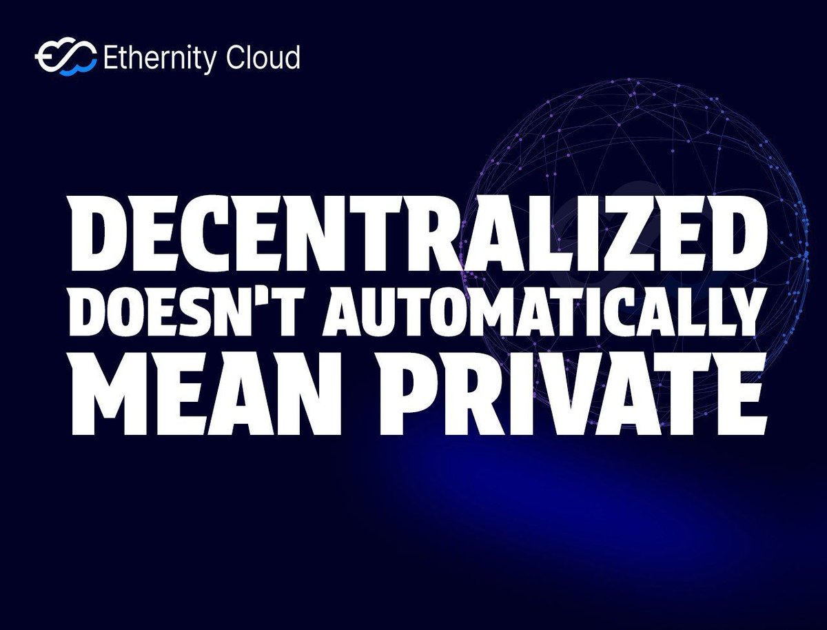 Ethernity_cloud's tweet photo. ⚡ Most DePIN = your code on someone else's hardware.
Without confidential computing, "decentralized" just means more people can see your data.
@Ethernity_cloud runs Intel SGX enclaves. The operator can't access your data.
👉 https://t.co/0tIfrVOZso
#DePIN #EthernityCloud https://t.co/P5Ke3aCs4B