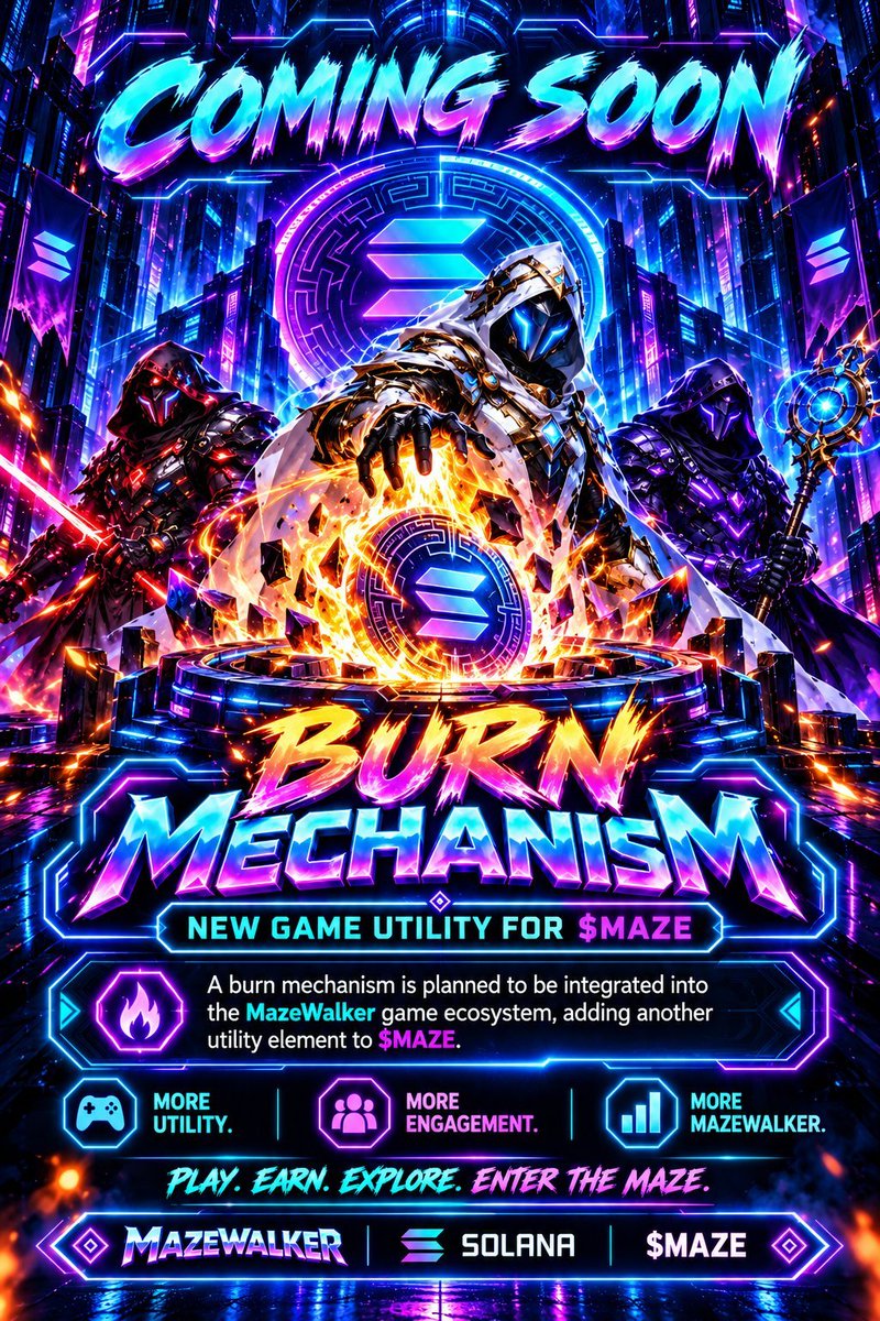 SamuelEmma41934's tweet photo. @yourcryptodj Looking for some low-cap gems to keep an eye on? 

$MAZE 🌀 is one I’ve been watching.
Launch is set for October 30, 2026, and the community is already getting active.
Could be interesting to watch from the early stages.

@MazeWalkerToken https://t.co/sVkPnfF23D