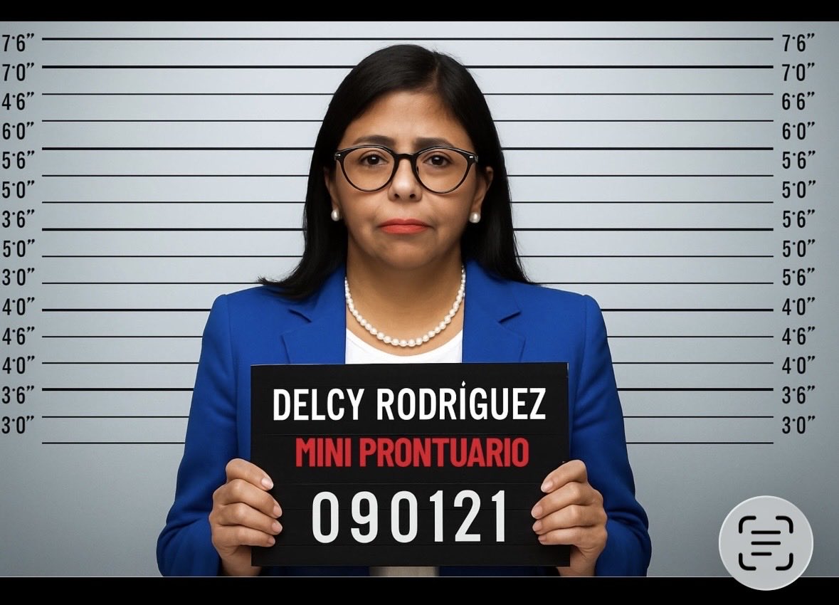 valentina1177's tweet photo. @ReutersVzla It is unacceptable to see so many COMPLICIT members of a CRIMINAL, ILLEGITIMATE structure, where the boss is the corrupt Delcy Rodriguez and her entire mafia. https://t.co/oRuGzKjXNM