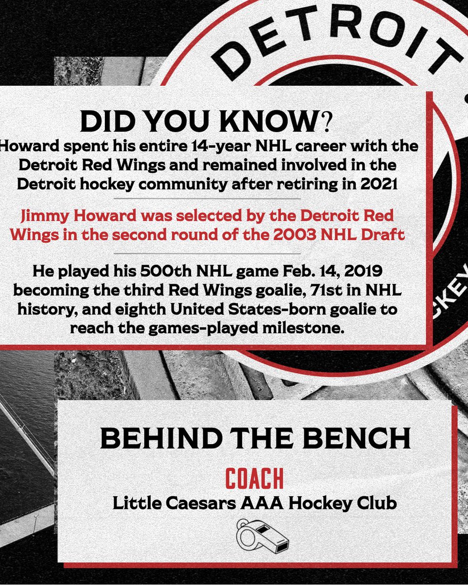 pwhl__detroit's tweet photo. Detroit through and through! Reintroducing Goaltending Coach Jimmy Howard 🥅 https://t.co/aURFAjB4E5