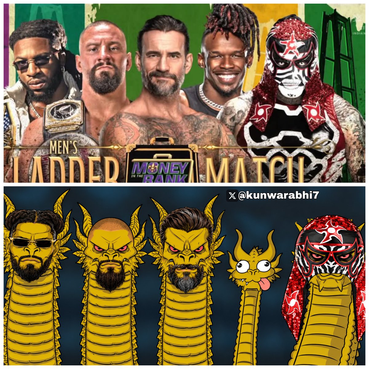 kunwarabhi7's tweet photo. This year’s Men’s MITB participants…
How accurate is this list? 🤣🐉 https://t.co/hhDiyN1YSA