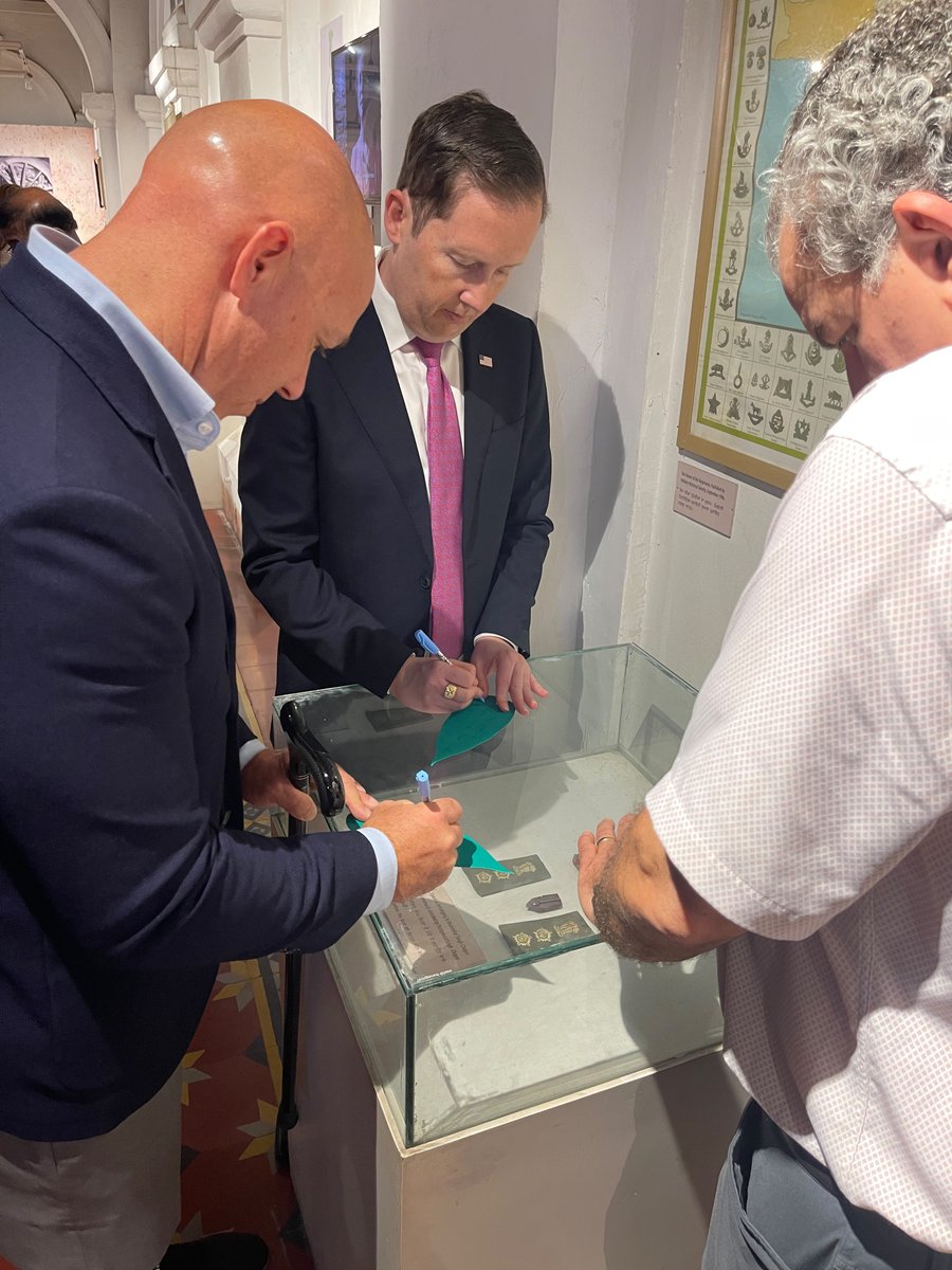 PartitionMuseum's tweet photo. The Partition Museum, Amritsar was honoured to welcome H.E. Sergio Gor, Ambassador of the US to India, and US Congressman, Brian Mast on 28 Sept.'26.

Ambassador Gor also left a message on the Tree of Hope, writing “May the hope of millions come true and turn to peace!” https://t.co/L6AE2HrNxq