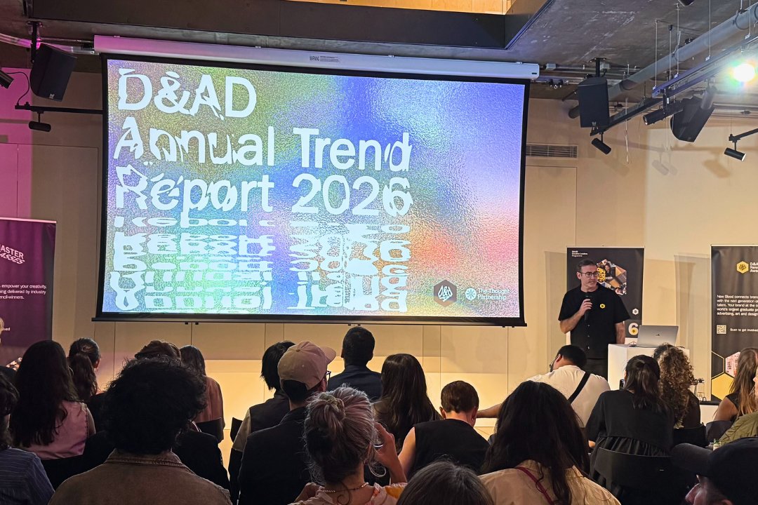 dandad's tweet photo. Live at D&amp;AD HQ: Donal Keenan is taking us through the six trends from D&amp;AD Awards 2026.
We're currently exploring 'Institutional Courage', including how La Poste + Tetris joined creative forces to tackle a courier industry problem.

Get your free report: https://t.co/DiuPiR4DMq https://t.co/ekH7QcbGwf