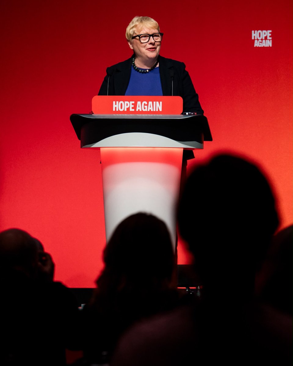 angelaeagle's tweet photo. My first conference as a Secretary of State. How great to announce we’re finally putting water under public control. https://t.co/UA1QWhw3Gk