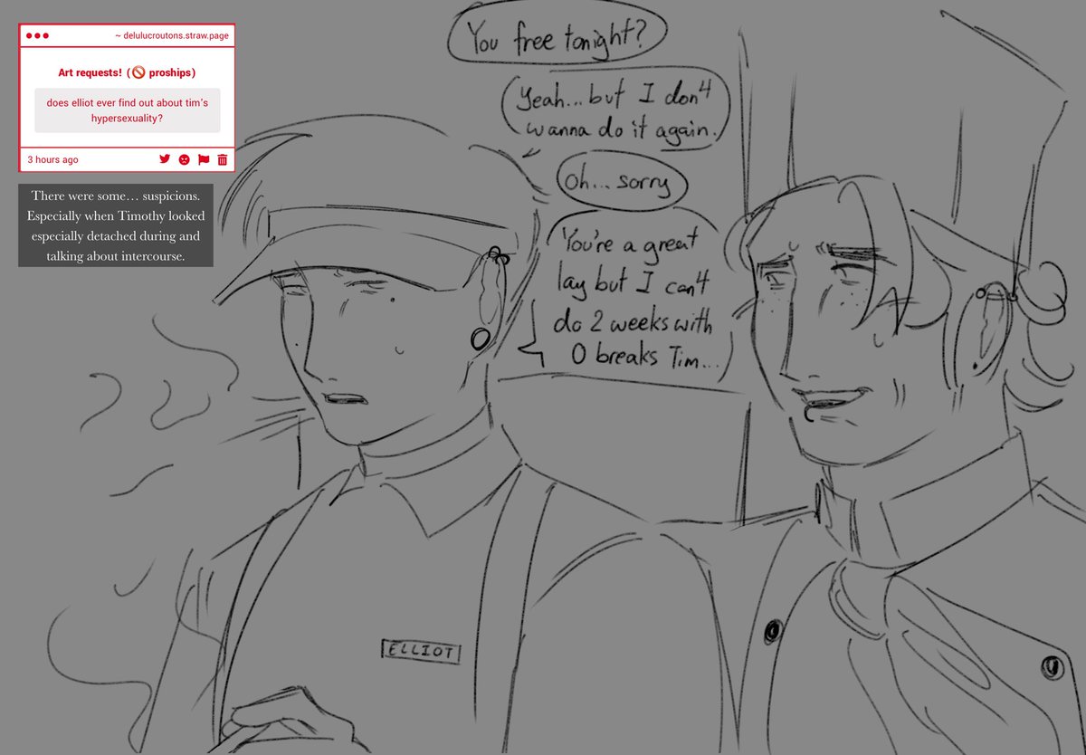 delulu_croutons's tweet photo. In other words, Trauma bonding!
Neighbourhood au
#Timothysprinkleton #elliotbuilder #pizzapie https://t.co/iGXuB2IXBe