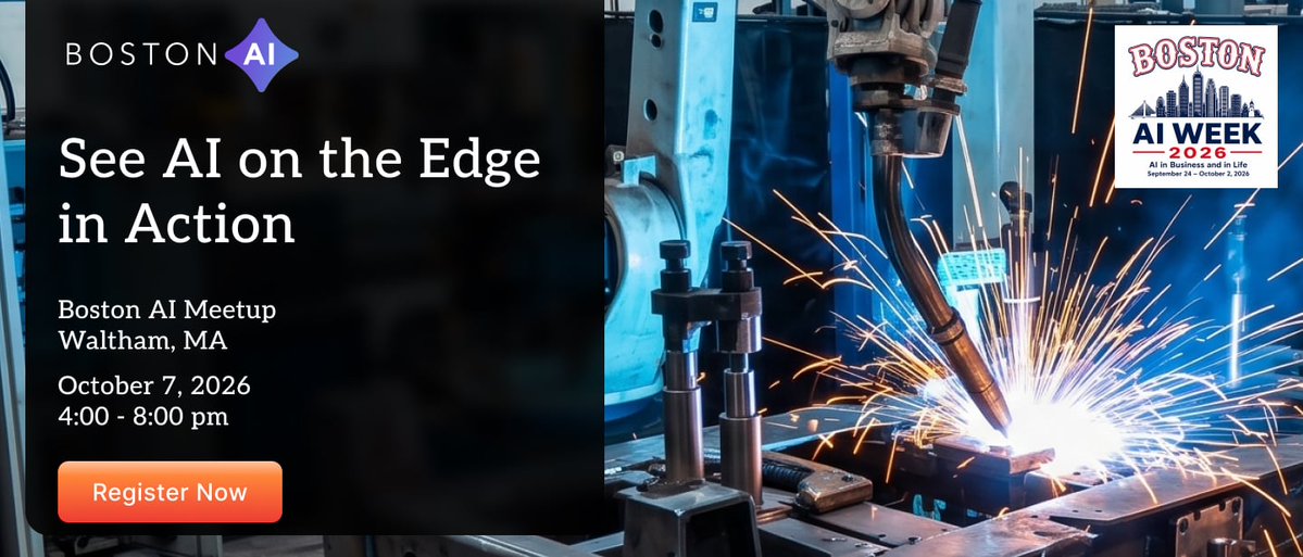 icsonqt's tweet photo. AI is moving to the edge. See what that looks like in practice. Join ICS &amp; Boston AI on Oct 7 in Waltham for live demos of edge-based voice and vision AI, + discussions on deploying AI in embedded and real-world products. Free to attend but reg required. https://t.co/DQd0pKNNdB https://t.co/TjP1dLGW0X