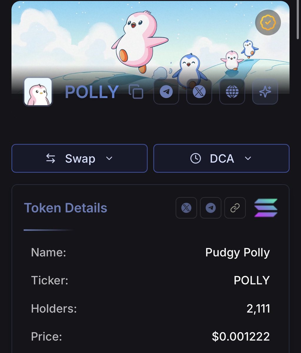 pudgypolly's tweet photo. solana:7MCgYMzq3fov6oERdtTMAYbN2U9LZrrSYS1MBhjixZFr is now verified on @HolderScan 🐧

🔗 https://t.co/opKlTvSTcd https://t.co/LKwh0aZ3Ct
