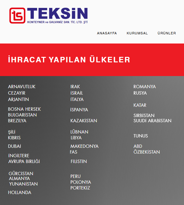 sarkhatti's tweet photo. 👀 Konyaspor'un forma yanı sponsoru olan Teksin Konteyner'in ihracat yaptığı ülkeler arasında İsrail de var. https://t.co/QnYLBvmWFi