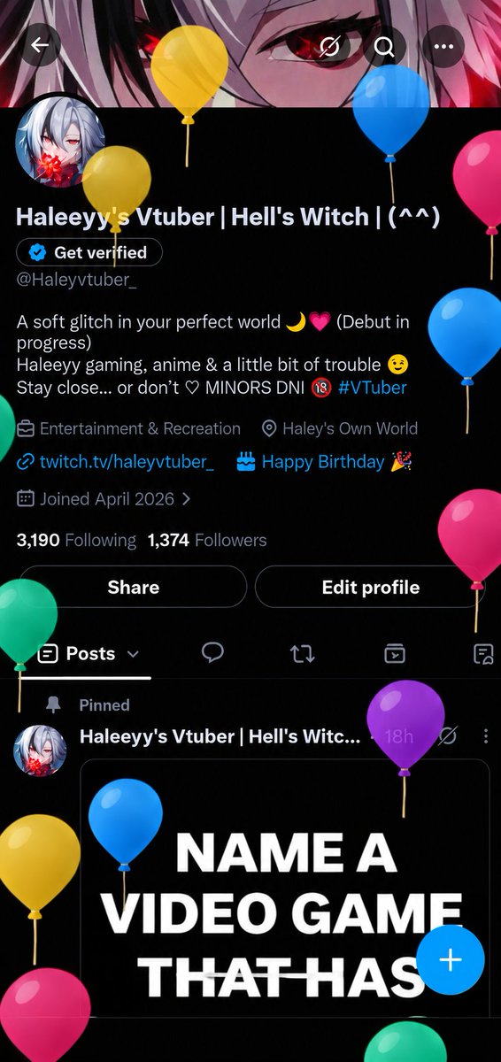 Haleyvtuber_'s tweet photo. Finally🎀 it's mah birthday 🎊🎉❤️ https://t.co/3hD2b8Elj9