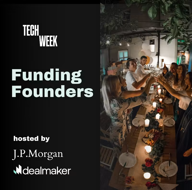 Dealmakertech's tweet photo. LA Tech Week has two possible outcomes: five days in traffic and a camera roll full of nametags, or one good dinner. 🍽️

We’re hosting the dinner.

DealMaker x J.P. Morgan | Oct 12 | 6:30–9:30 PM PT

Spots are limited.

RSVP: https://t.co/TFZmLfil8Q
#LATechWeek https://t.co/HtuDpjgp3O
