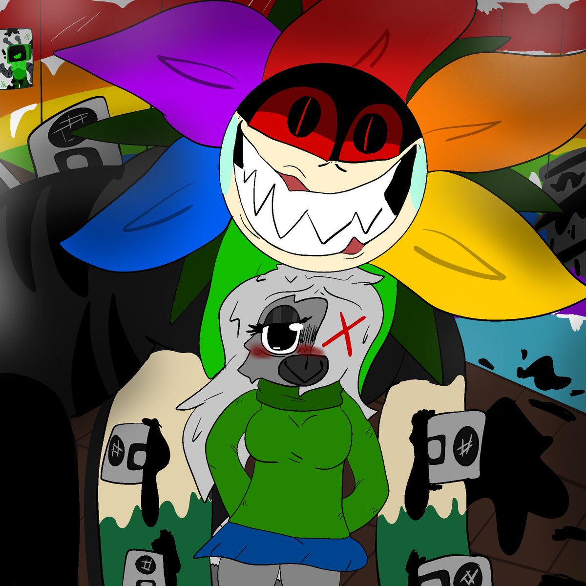 Rinoah112's tweet photo. Some of my past digital arts I did! #dandysworld #art #dandysworldoc https://t.co/Y2v4YLkPi2