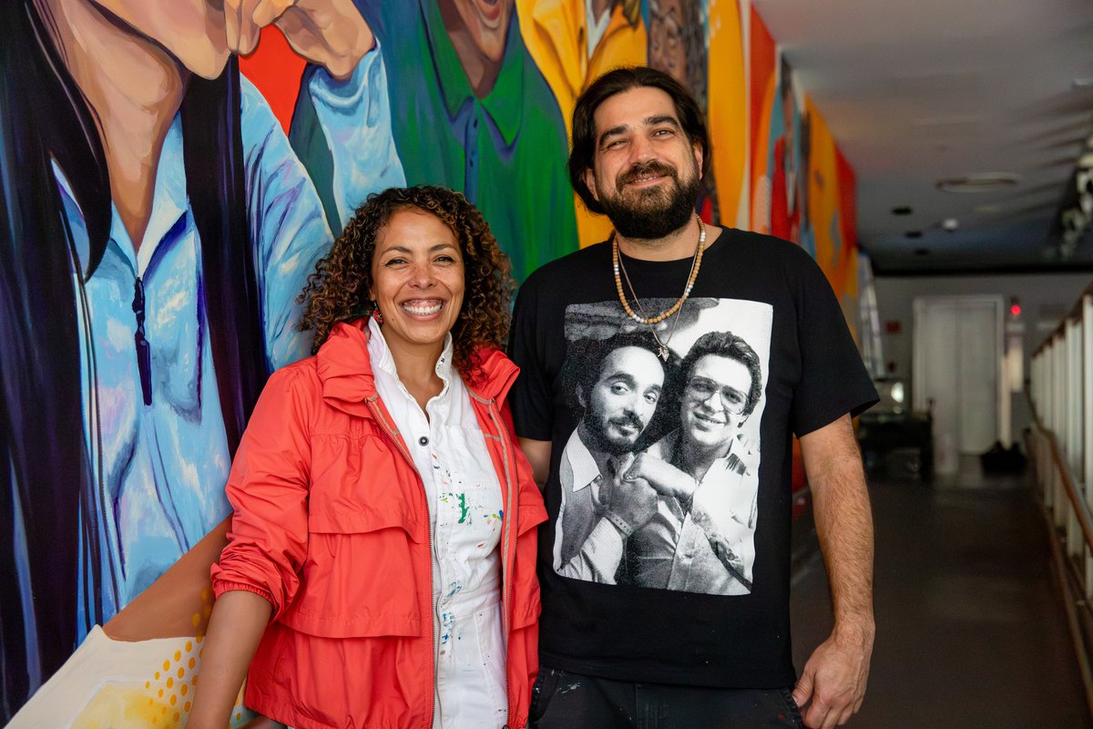 CityYearBoston's tweet photo. Earlier this year, the CIty Year Greater Boston office got a refresh with a beautiful new mural painted and designed by local artist Silvia Lopez Chavez with her assistant Mario E Ramírez 🎨❤
Thank you, Silvia and Mario for your vibrant work!
#CityYear #AmeriCorps #Boston https://t.co/axZEFdCH08