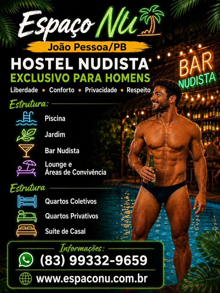 Espaconuofc's tweet photo. @ThiLopes10 Bar e Hostel Nudista em João Pessoa-PB.
https://t.co/dih6mIye7S 
https://t.co/4HeLrWdAGC https://t.co/hfzXR9o4tx