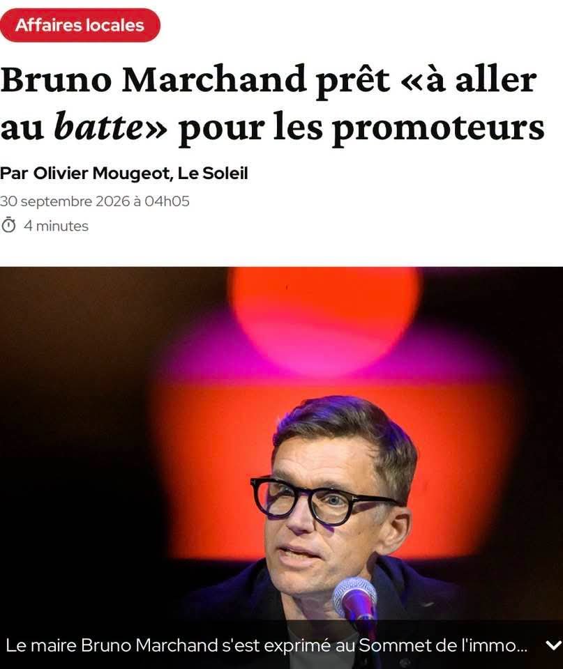 McMichelSim's tweet photo. ET VOILÀ! LE CHAT SORT DU SAC.
Depuis son arrivée, il apparaît évident que le maire de Québec est au service premier des promoteurs.

Aujourd’hui,  nous en avons la preuve et c’est lui-même qui l’affirme.
Le monde à l’envers, la démocratie bafouée par un maire inexpérimenté qui s’est fait embarquer en bateau depuis le jour de son élection en novembre 2021. 

Aujourd’hui, il est prisonnier de celles et ceux qu’il sert. Par conséquent, il est incapable de prioriser les citoyens qu’il représente. 

Et c’est comme ça qu’on assiste, impuissants, à la réalisation d’un projet faramineux et inapte, qu’on ne veut pas, qui ne changera rien ni à l’environnement ni à la congestion et qui va nous ruiner et détruire la beauté de notre ville.

Texte: Anne Guérite.

#polmun #mobilité #démocratie #villeque #polqc #tramway