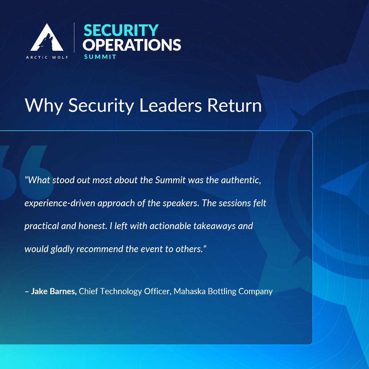 AWNetworks's tweet photo. Security leaders keep coming back to the Security Operations Summit. Register now: https://t.co/prZcKTpTZb

🔷 Practical insights you can use right away
🔷 Real strategies from real security programs
🔷 A room full of peers solving the same problems you are https://t.co/zLH8zO7PGS