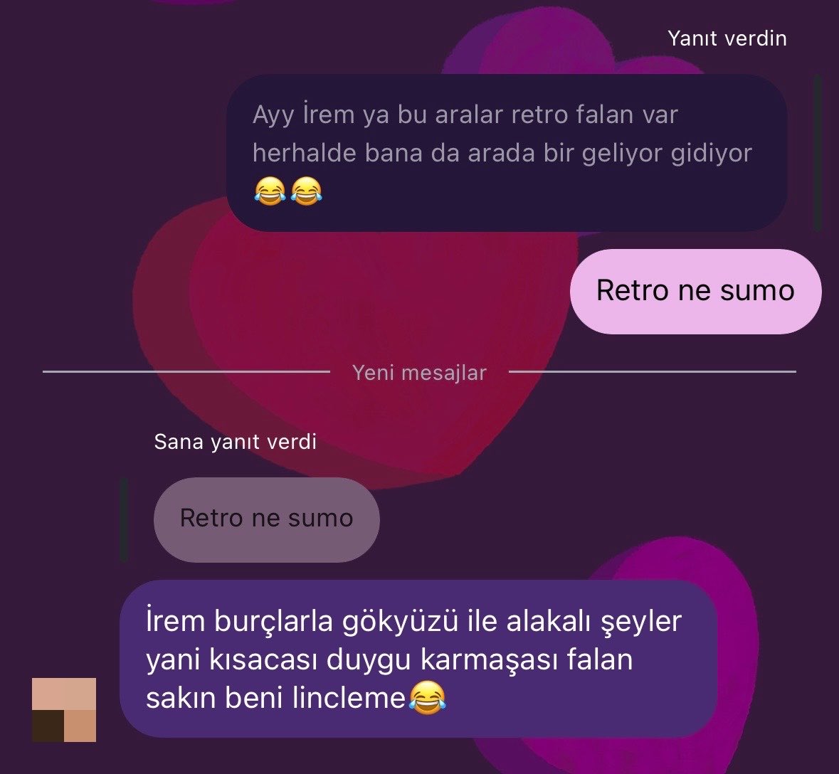 irosle64405's tweet photo. "Retro: Var bir şeyler ama ben de tam olarak bilmiyorum."😂
@sumo16364141 🫶🏻😄 https://t.co/qUYf191m2l