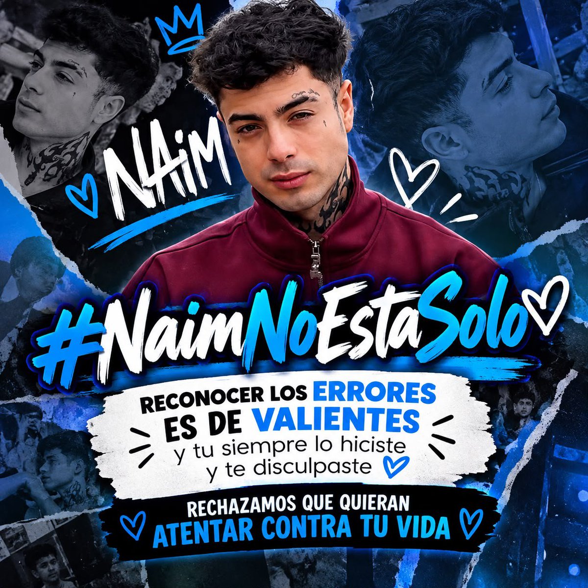 Konnie_mr's tweet photo. #NaimNoEstaSolo 

"No estás solo en esto. Es completamente normal sentir miedo o agobio, pero por favor recuerda que tu seguridad es lo primero. Estamos aquí para apoyarte. Vas a salir de esta".  💙✨ https://t.co/unyLpobPjf