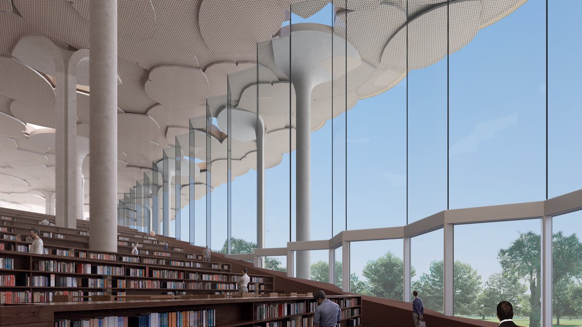 JujiangArt's tweet photo. Creative irregular ceiling components build artistic overhead forms for large-scale public cultural buildings. 
#ArchDesign #InteriorCeiling #CulturalBuilding #PublicLibrary #ArchitecturalDesign https://t.co/ireOqcequr