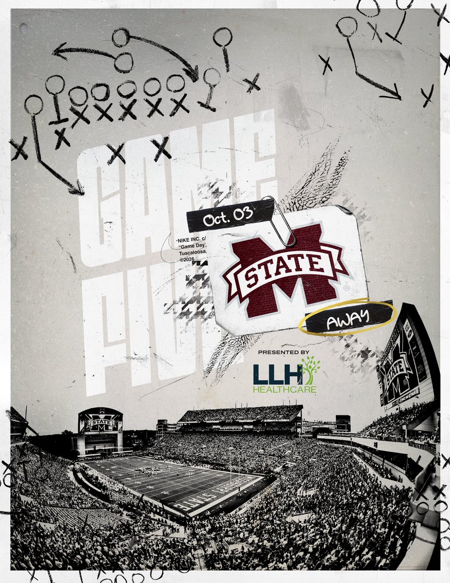 AlabamaFTBL's tweet photo. Let’s Roll 💪

📅 Sat. Oct. 3
⌚️ 11:00 AM CT
📺 ABC https://t.co/8aqGE9QkJw
