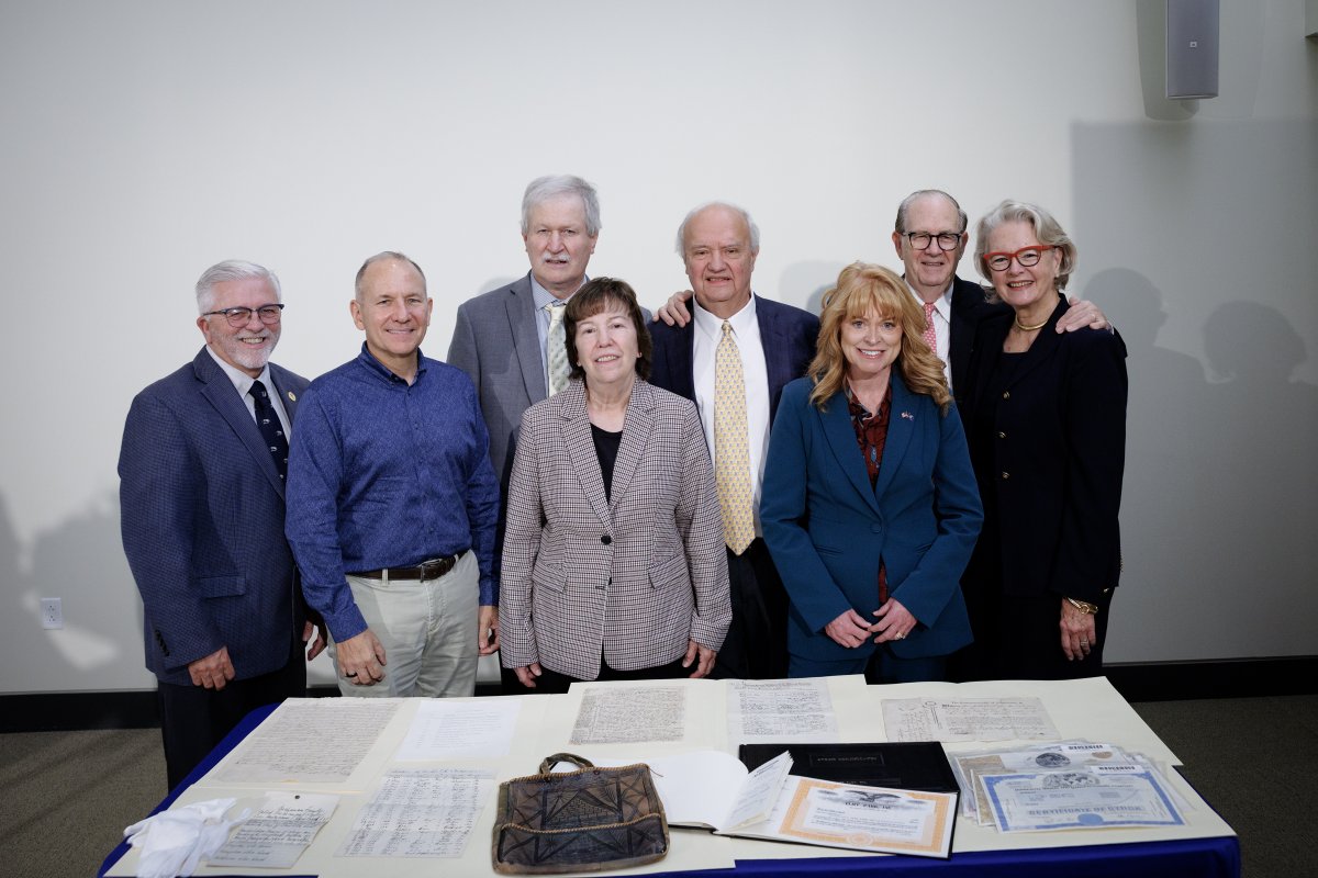 RepSmucker's tweet photo. 61 historic artifacts connected to President James Buchanan’s family are back with their rightful owners.

These items had come to the Pennsylvania Treasury as unclaimed property, and yesterday I joined @PATreasurer at LancasterHistory for their return to the Buchanan family.

Thank you, Treasurer Garrity, for your tremendous work to return unclaimed property to Pennsylvanians across our Commonwealth.