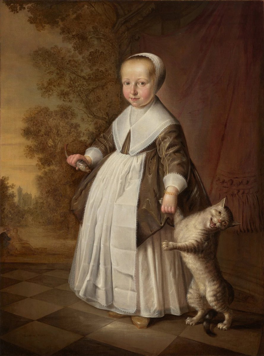 StudioTeaBreak's tweet photo. Thursday #PortraitChallenge! ✍️

‘A Four-Year-Old Girl with a Cat and a Fish’, painted in oils on canvas by Jacob Cuyp of Dordrecht around 1647 

@SpeedArtMuseum 

https://t.co/gi41i2QcmF

https://t.co/EQpoBKDiEg

via @PP_Rubens https://t.co/acZekIJH4d