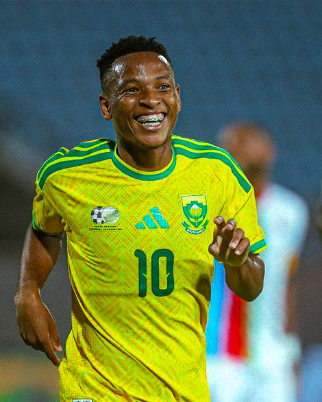 RisingStarXI's tweet photo. 🇿🇦⭐️ 𝐑𝐄𝐋𝐄𝐁𝐎𝐇𝐈𝐋𝐄 𝐌𝐎𝐅𝐎𝐊𝐄𝐍𝐆 (𝟐𝟏) against Eritrea: 

• 2 GOALS
• 1 HIT WOODWORK 
• 7 / 7 GROUND DUELS WON 
• 4 / 4 SUCCESSFUL DRIBBLES
• 10 Recoveries 
• 3 Chances Created
• 9 Passes Into Final Third
• 8 Touches In Opposition Box
• 3 Tackles
• 3 Interceptions 

SOUTH AFRICAN RISING STAR! 🚀