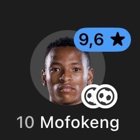 RisingStarXI's tweet photo. 🇿🇦⭐️ 𝐑𝐄𝐋𝐄𝐁𝐎𝐇𝐈𝐋𝐄 𝐌𝐎𝐅𝐎𝐊𝐄𝐍𝐆 (𝟐𝟏) against Eritrea: 

• 2 GOALS
• 1 HIT WOODWORK 
• 7 / 7 GROUND DUELS WON 
• 4 / 4 SUCCESSFUL DRIBBLES
• 10 Recoveries 
• 3 Chances Created
• 9 Passes Into Final Third
• 8 Touches In Opposition Box
• 3 Tackles
• 3 Interceptions 

SOUTH AFRICAN RISING STAR! 🚀