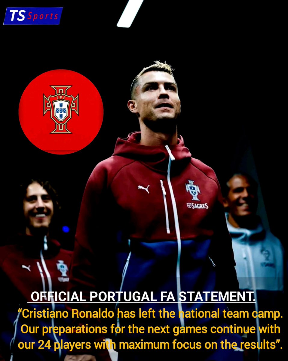 tssport01's tweet photo. 🚨🇵🇹Portuguese football association drop statement on Cristiano departure saga 👀.
#portugal #cristiano #cr7 #Ronaldo https://t.co/Bov9HKfEku