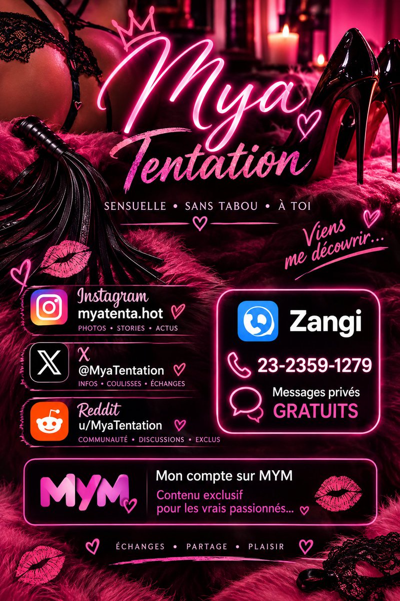 MyaTentation's tweet photo. 💋 Envie d’un moment rien qu’à toi ? https://t.co/M1X7yuWhFs