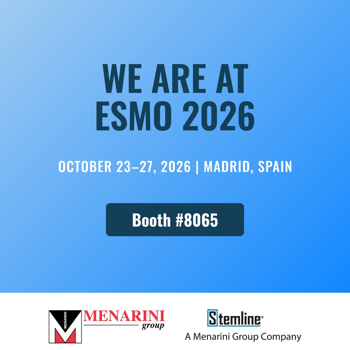 Menarini Stemline ESMO 2026 slide: The Menarini Stemline team is looking forward to