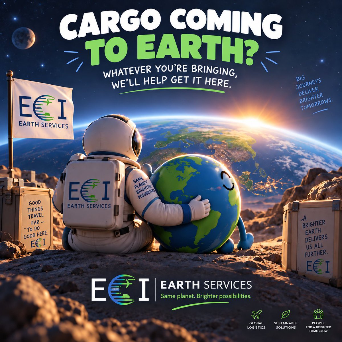 EarthCustoms's tweet photo. From international freight and customs clearance to trucking, compliance, and supply-chain support, Earth Services helps move cargo from origin to destination.

Mars service is still in development 😉

📦 For everything else, send us your shipment details. https://t.co/EfYSjNbfEN