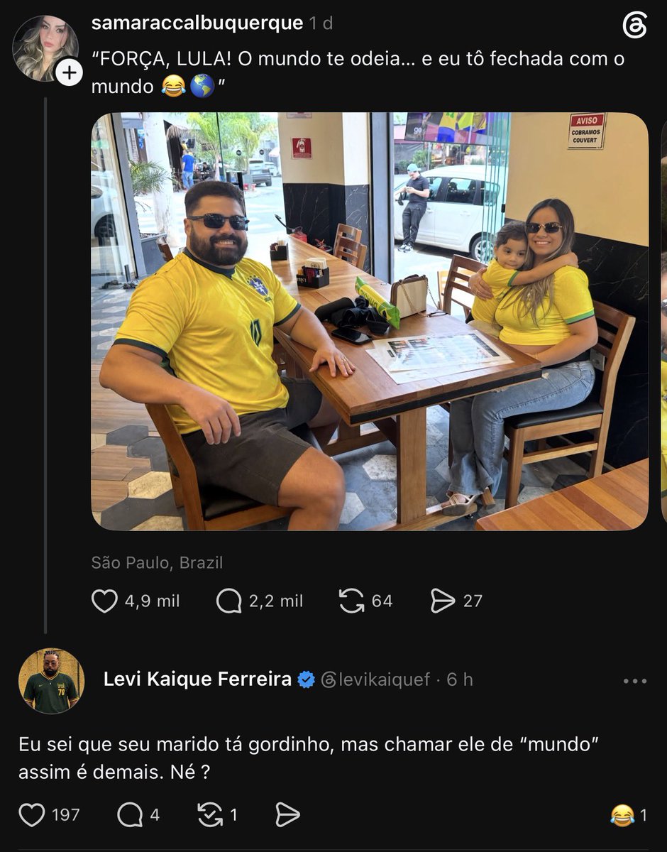 LeviKaique's tweet photo. Meu hobbie no threads é responder minion com deboche https://t.co/UnUCGh6BBa