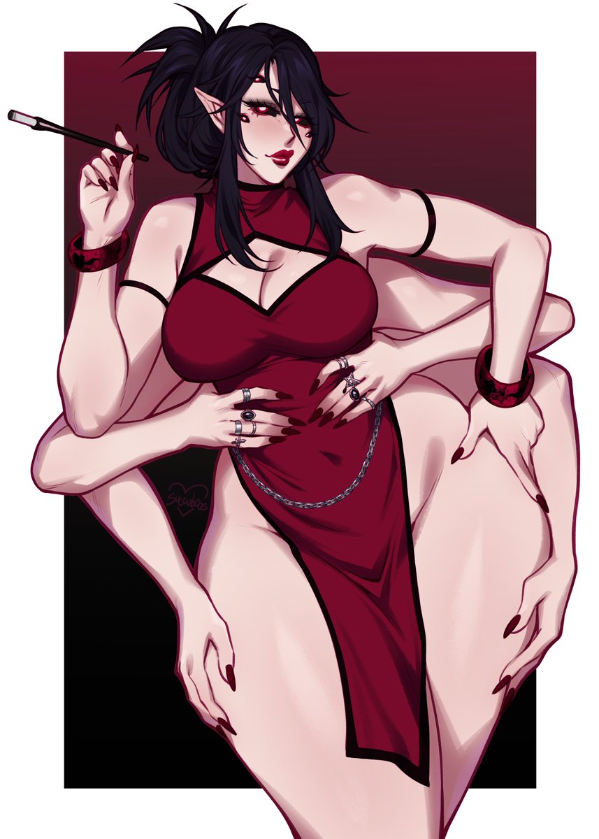 succuboos's tweet photo. gave this a try with Blanca 🕷️ https://t.co/oAInBEfXpM