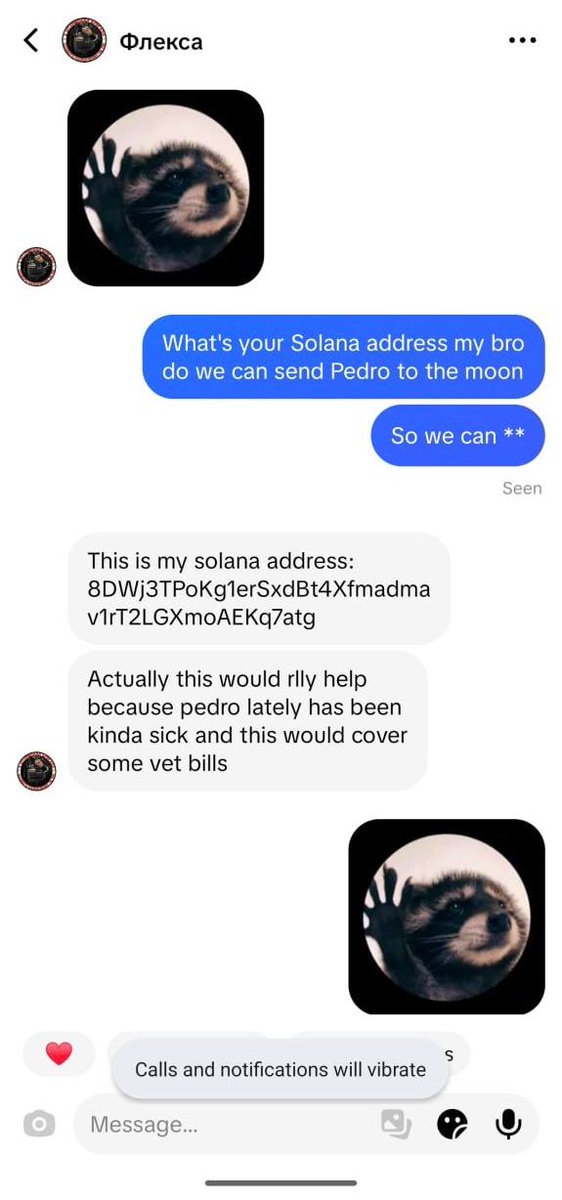 Pedropeonsol's tweet photo. Pedro. Pedro. Pedro. the racoon is literally one of the most viral memes we have seen recently on the internet

I reached out directly to Pedro’s owner, fleksa30, and we’ve got everything set up together (proof below).

Pedro has been sick lately, and Feksa30 (owner) needs help covering the costs of his care. Fees from the coin will help cover some of those expenses and support Pedro’s recovery.

We’ll be updating Pedro’s TikTok bio and sharing updates both here and on TikTok, so everyone can follow along.

Know your meme: https://t.co/zVqcMw99ex

Owner's Tiktok
https://t.co/00j9wD6sHH

J1mQHsCGiFhoMmzMj59rYnXtkdoCW59HBNV2Jzt4r4S9