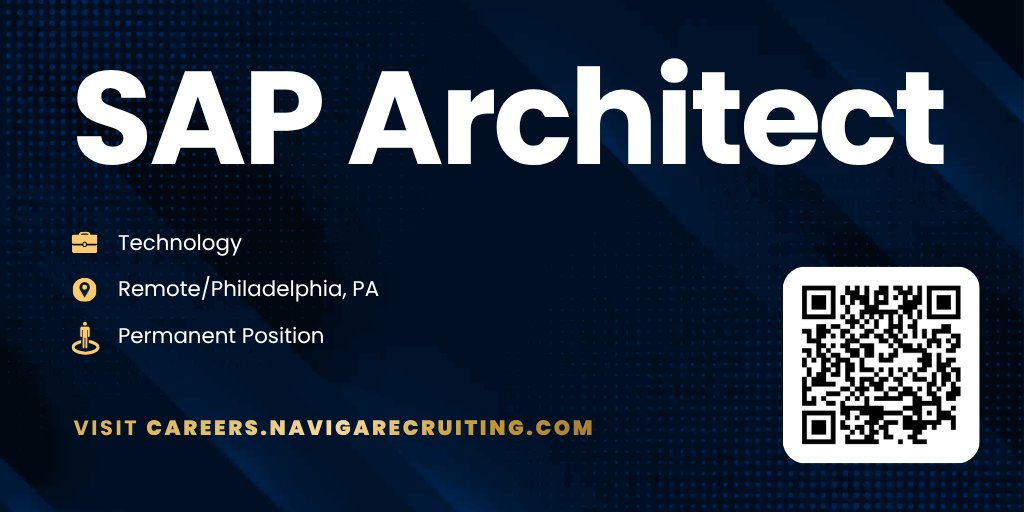 NavigaServices's tweet photo. 🚀 Now Hiring: SAP BTP Architect!
💼 100% Remote (US)
📈 Employee-Owned (ESOP)
SAP BTP Architect with 10+ years dev exp (ABAP, Fiori, CAPM). Lead S/4HANA integrations!
Apply/tag! 👇
#SAPBTP #SAPArchitect #RemoteJobs #SAPJobs #CloudArchitecture #ABAP #S4HANA #TechJobs #Hiring https://t.co/omrNAvhSZb