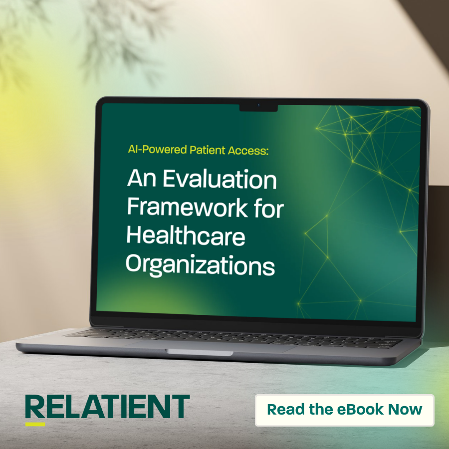 Relatient's tweet photo. Evaluating AI for patient access? The hardest question isn't what a solution can do. It's whether it solves the problem you actually have.

Relatient's new eBook gives healthcare ops leaders a framework to find out.

Download the eBook

#PatientAccess #HealthcareAI https://t.co/cDqiZ1P44k