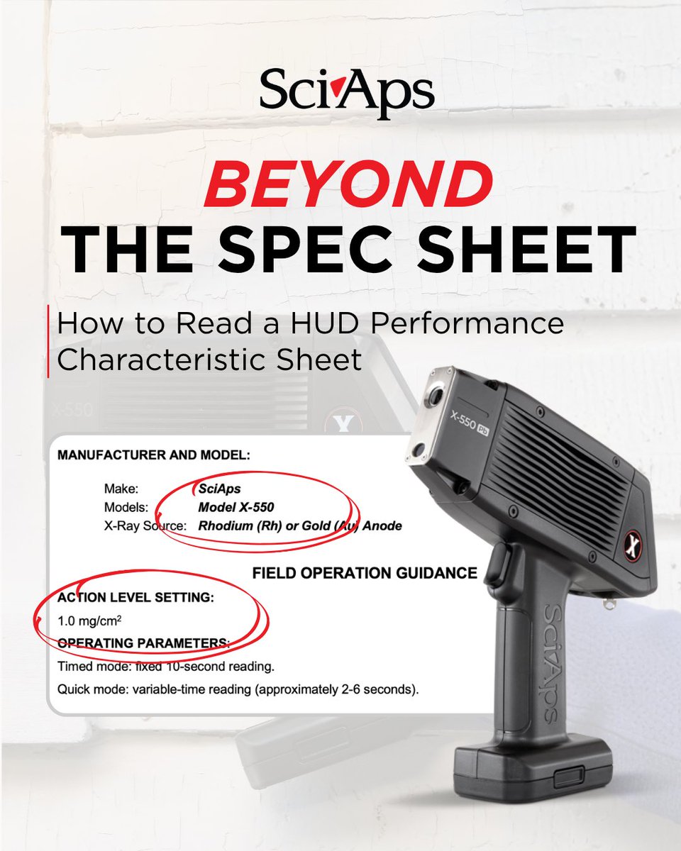 SciAps_Inc's tweet photo. A spec sheet only tells you so much.

Go beyond the spec sheet. Read our latest blog to learn how to interpret a HUD PCS and what to look for when evaluating an analyzer. 🔬 

👉 Read more: https://t.co/COJfe9S2Rs https://t.co/YAUK5lrS4b