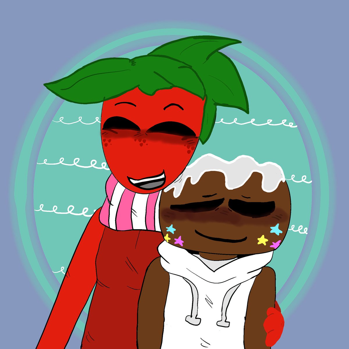 Rinoah112's tweet photo. More Past digital arts and fruitcake! < 3 #dandysworld #fruitcake #sproutxcosmo #art https://t.co/KekfSUhEO3
