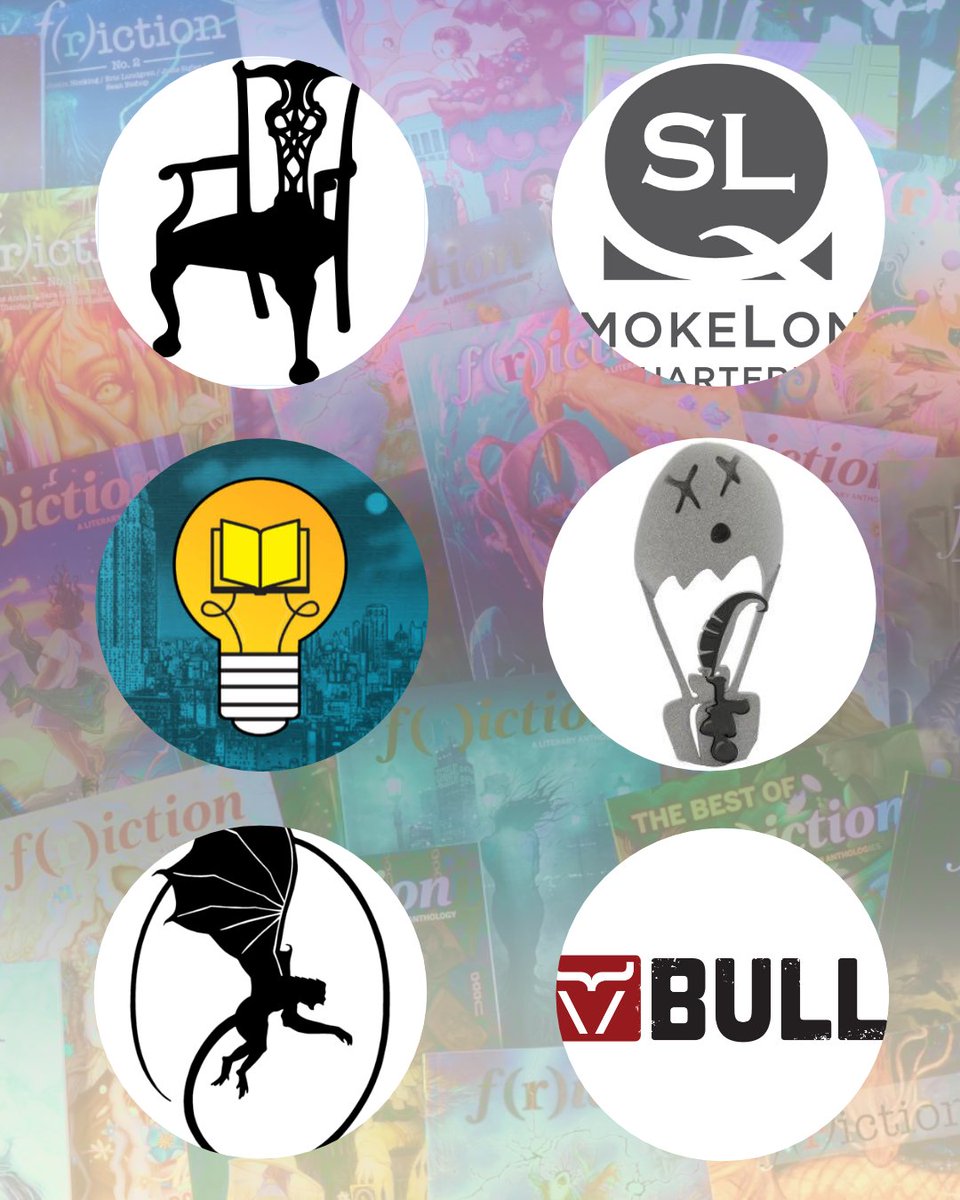 FrictionSeries's tweet photo. 🤔 Looking for Lit Mag recs? Our staff are fans of McSweeney's, Smokelong Quarterly, Electric Literature, Ghost Parachute, AGNI, and Bull, among others.

Shoutout to all the wonderful lit mags participating in #LITMAGWEEK 🌟 Head on over to https://t.co/SNvXN45YuM 📚 https://t.co/gzXgbFm4FE