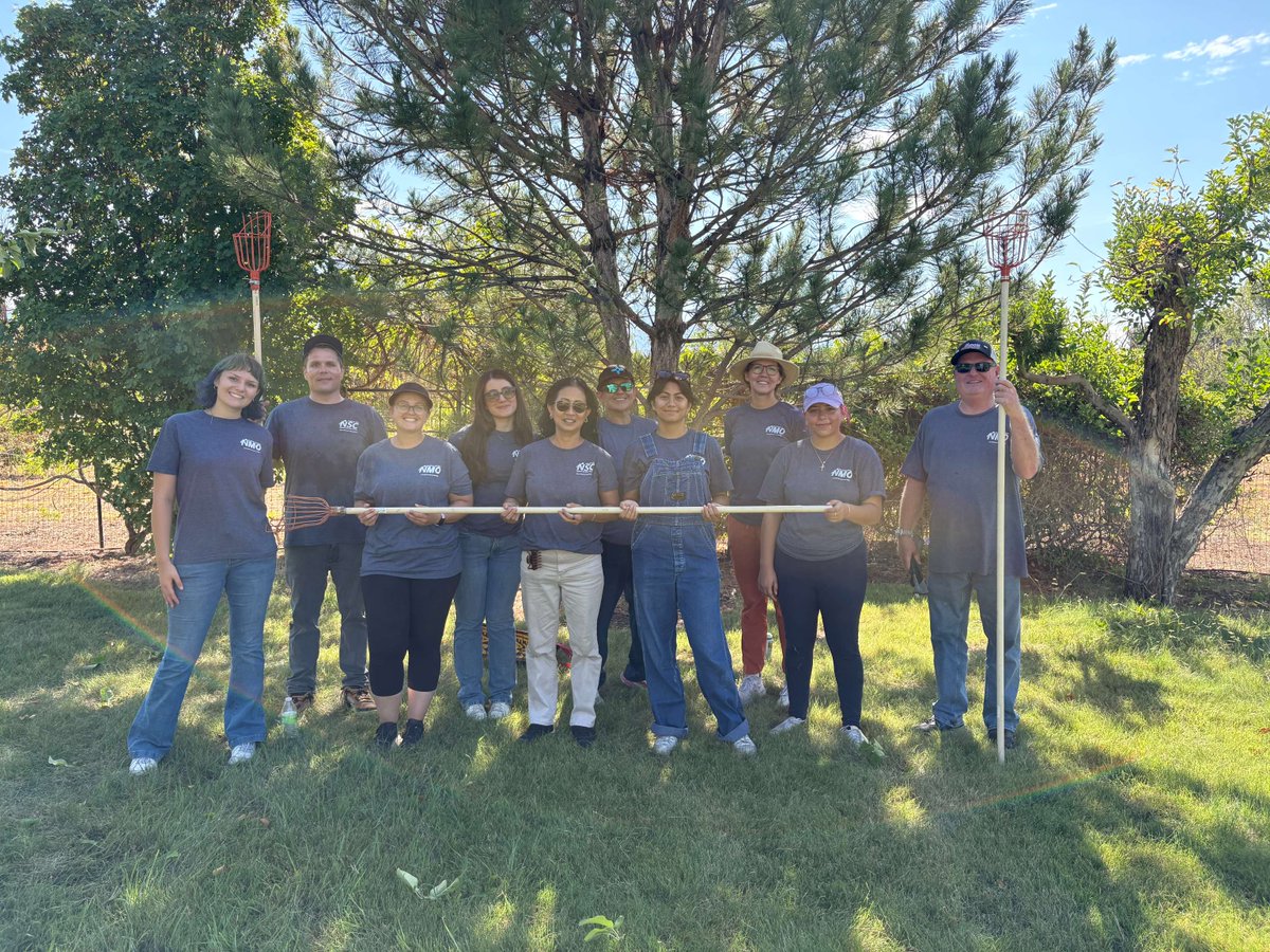 KCNSC's tweet photo. KCNSC New Mexico Operations employees went apple picking for a purpose: to donate fresh fruit for Seed2Need, an Albuquerque-based organization that provides fresh produce to local food pantries. KCNSC NMO volunteers picked 25 baskets of apples. #doworkthatmatters https://t.co/i1ltrrarnd