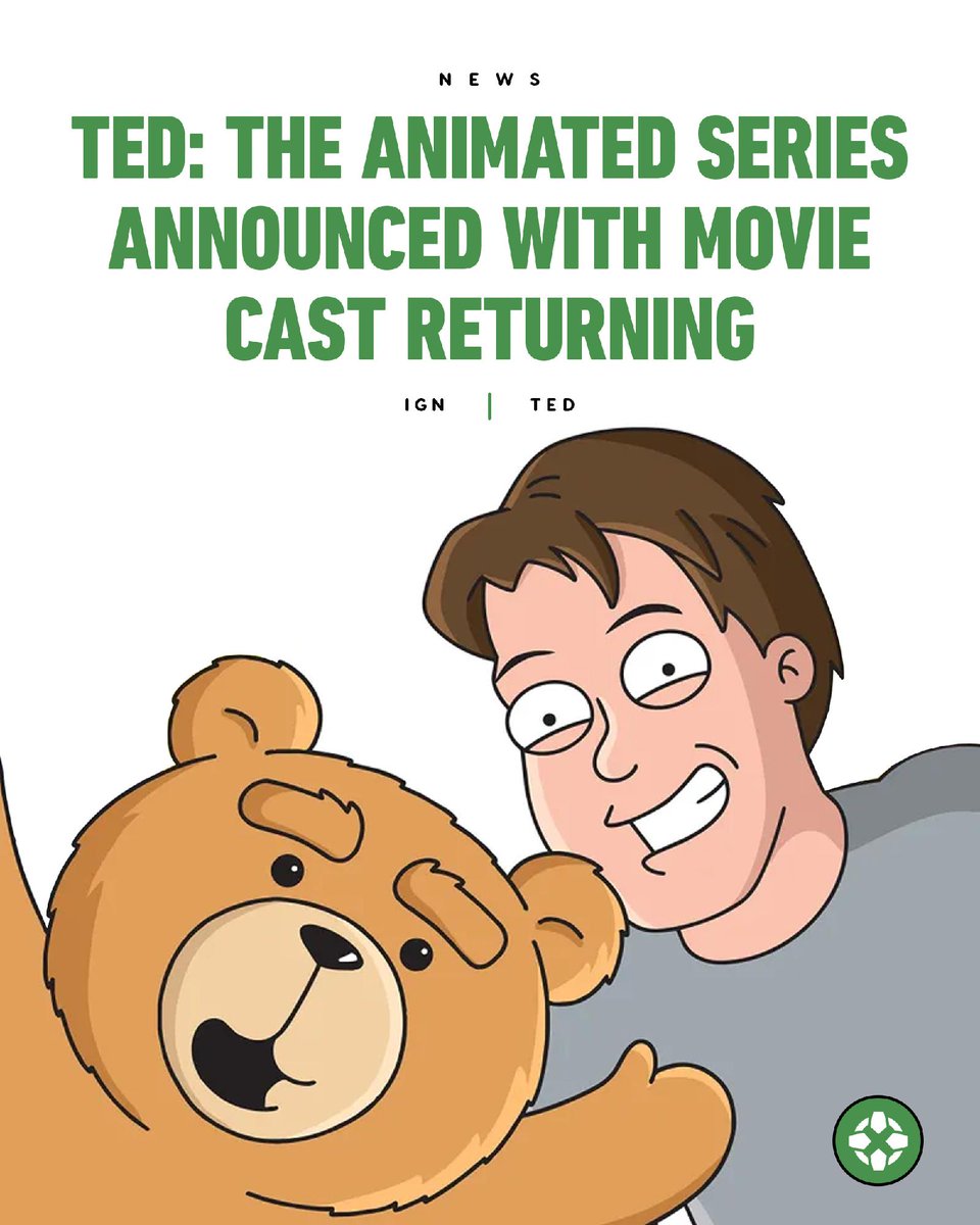 IGN's tweet photo. An animated Ted series is on the way from Seth MacFarlane, with Mark Wahlberg and Amanda Seyfried reprising their roles from the films. https://t.co/556QWnYOvb https://t.co/MOnTsZ5vG8