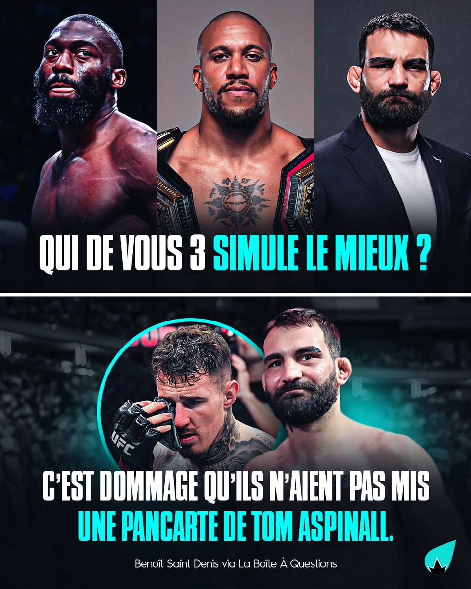 LaSueur_off's tweet photo. Benoît Saint Denis 🇫🇷 envoie une balle perdue à Tom Aspinall. 😭 https://t.co/HHRmBKnTUZ