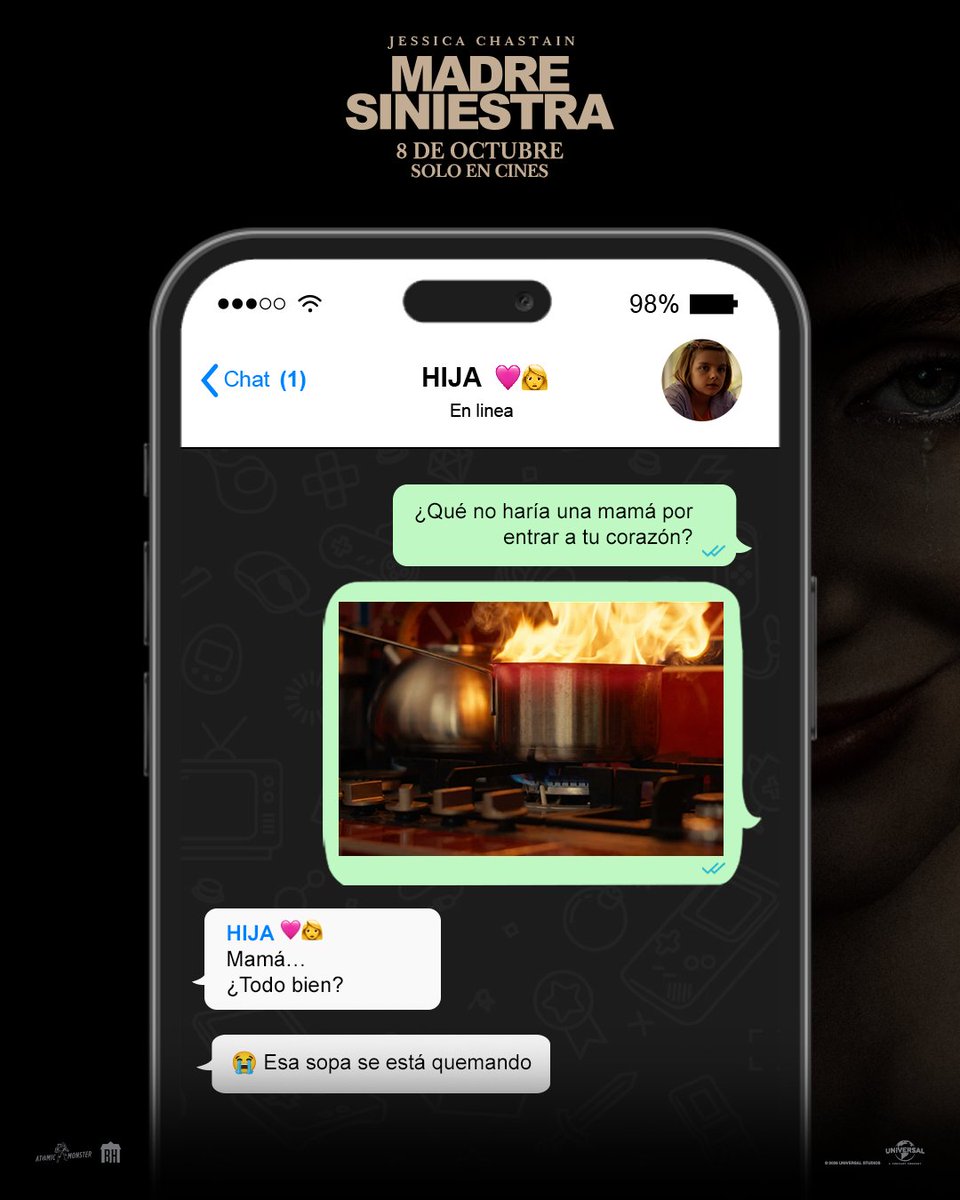 UniversalMX's tweet photo. Hay mamás que lo dan todo por sus hijas. Pero… ¿qué pasa cuando quieren dar demasiado? 🖤 #MadreSiniestra 8 de octubre, solo en cines. https://t.co/1whoUBUffP