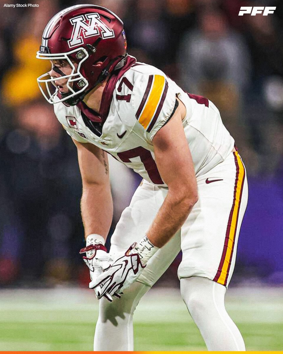 PFF_College's tweet photo. Highest Graded Cornerback in College Football:

🐿️ John Nestor, Minnesota: 88.4

@GopherFootball https://t.co/IqLMPR0rn1