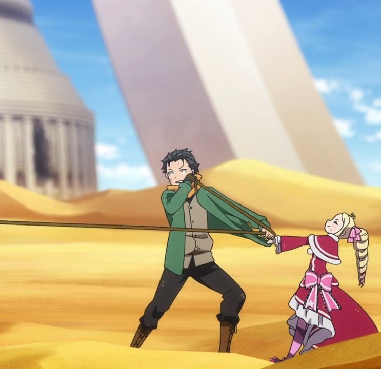 Vazpia_'s tweet photo. It doesnt look like it but Beatrice was contributing the most there 😤 

I'm happy we got to see Emilia in action one last time, too. Favorite part of the episode along with Shaulas section 😌🦂
(Her tiny form is adorable)

Great finale to an incredible season
#リゼロ #rezero https://t.co/xdXakBvdNS