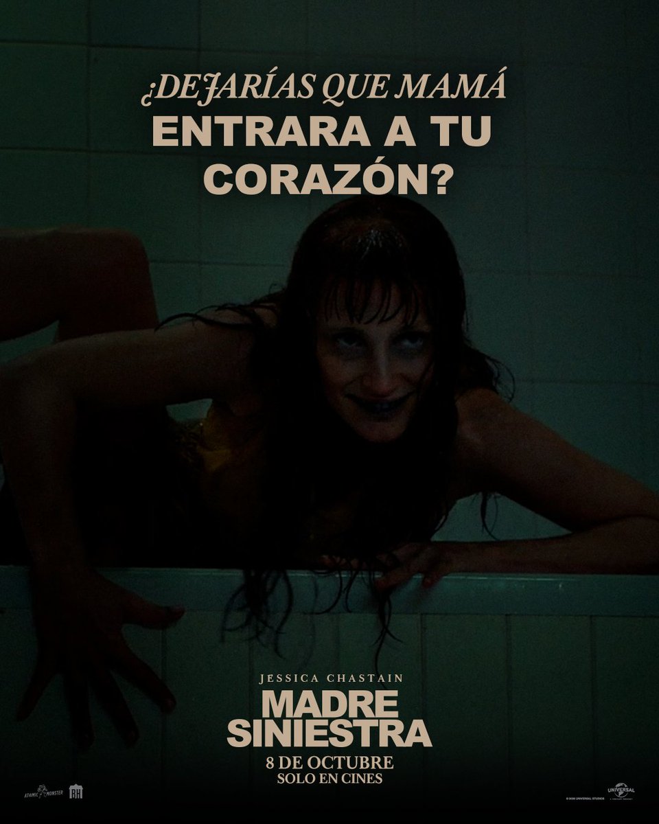 UniversalMX's tweet photo. Hay mamás que lo dan todo por sus hijas. Pero… ¿qué pasa cuando quieren dar demasiado? 🖤 #MadreSiniestra 8 de octubre, solo en cines. https://t.co/kJ5L4TVA6X