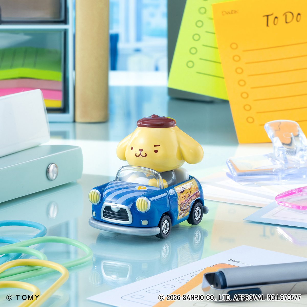 sanrio_news's tweet photo. タカラトミーの「TOMICA TUNES」に #ポムポムプリン30周年 をお祝いする特別デザインが登場☆
ラインナップは全2種♪
それぞれにオリジナルカードが1枚付いてくるよ♡
全国のおもちゃ売り場、タカラトミー公式オンラインショップなどで発売中！
https://t.co/90MwoubwL9
#サンリオ https://t.co/WIindTdSNY